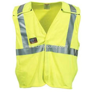 Men's High-Visibility FR Lime Breakaway Work Vest